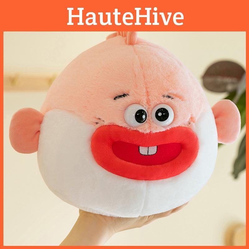 Funny Big Mouth Clown Fish Pufferfish Sphere Plush Toy Doll Home Cushion Pillow