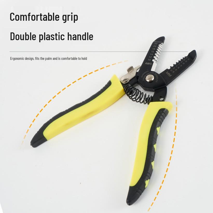 Industrial-Grade Electrician s Pliers: Cable Stripping, Cutting, Crimping Tool