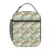 Dschungeltiger und tropische Blumen isolierte Lunchtasche für Kinder Schulkühler Thermische Lebensmittelbox Tragbare Lunchboxen Behälter