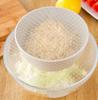 4Pcs/lot Reusable Silicone Wrap Seal Food Fresh Keeping Wrap Lid Cover Stretch Vacuum Food Wrap Bowl Cover Home Kitchen Tools