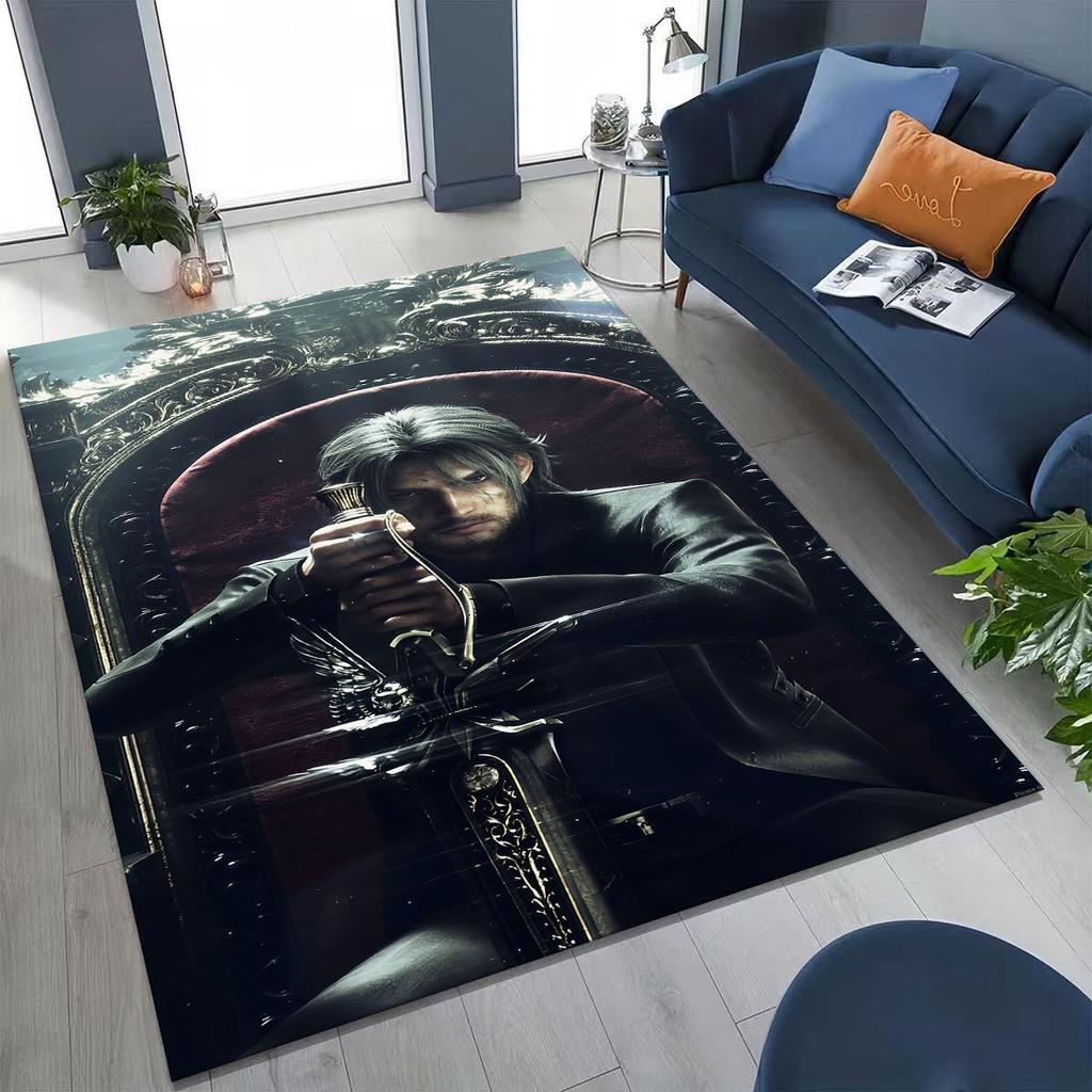 Kreslený herní koberec Final Fantasy Sephiroth Cloud Tifa do ložnice, obývacího pokoje, k pohovce, dekorace na vchodové dveře, velká protiskluzová podložka
