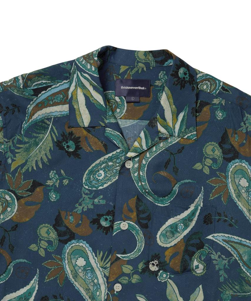 THISISNEVERTHAT Weird Paisley S/S Shirt Navy