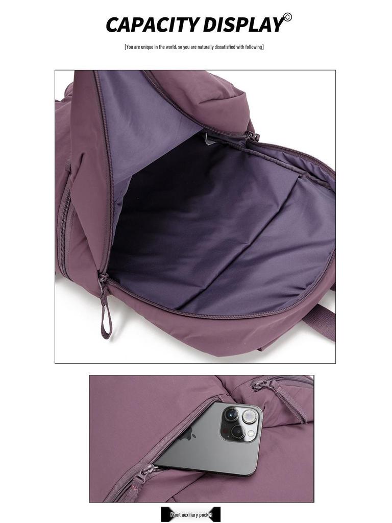2025 Women's Lightweight Nylon College Backpack - Large Capacity, Casual Double Shoulder Bookbag