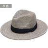 Summer Natural Raffia Jazz Top Sun Hats Women High-quality Double-deck Straw Hat Unisex Beach Sun Protection Sunshade Panama Hat