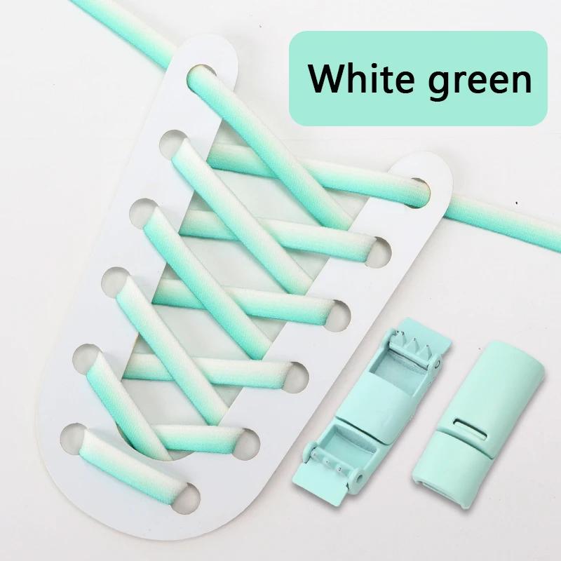 Gradient Elastic Laces Sneakers Magnetic Lock Shoelaces Without ties Kids Adult lazy No Tie Shoe laces for Shoes Accessories