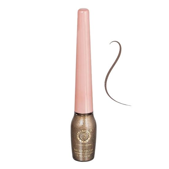 Colors Queen Sky Eyes Shimmer Glitter Waterproof Eyeliner | Long Lasting Liquid Eyeliner with Precision Application (Shade - 03, 5ml)