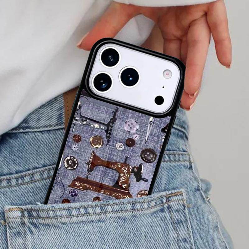 

Sewing Machine Phone Case for iPhone 17ProMax 12 13 14 15 16e 17 Pro Max Plus Air Cover iPhone 13
