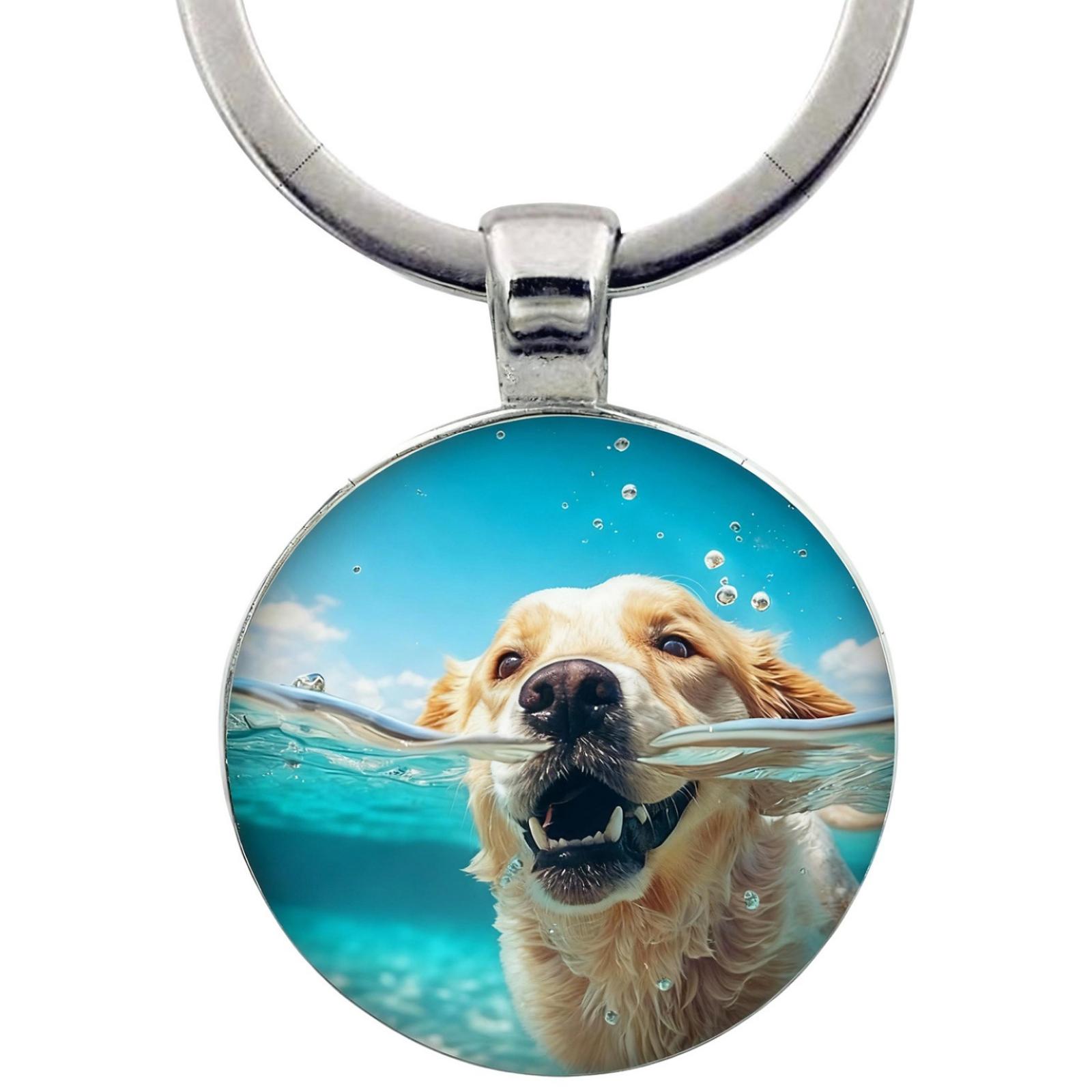 

Модний сплавний брелок-підвіска Кругле металеве кільце для ключів One Size