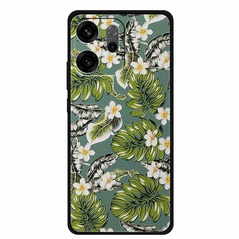 For Oppo Reno14 F Case 3D Flowers Emboss Phone Cases for Oppo Reno 14 F Reno14F 5G Back Protective Covers Soft Silicone Bumper