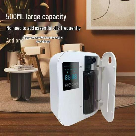 

Bluetooth Automatic Aroma Diffuser for Commercial Spaces - Large Capacity Bluetooth White [Includes 100ml Essential Oil]