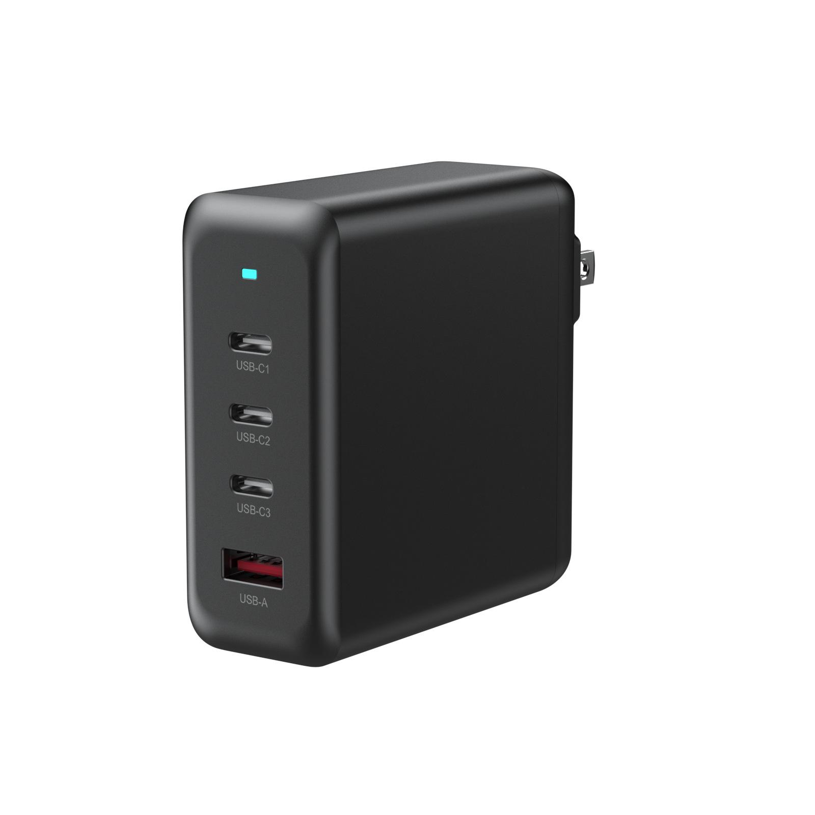 

Зарядное устройство из нитрида галлия мощностью 100 Вт, сертифицированное PSE ETL, стандарт BSMI, применимое к ноутбуку, головка для быстрой зарядки 3C1A Black Folding US 3C1A