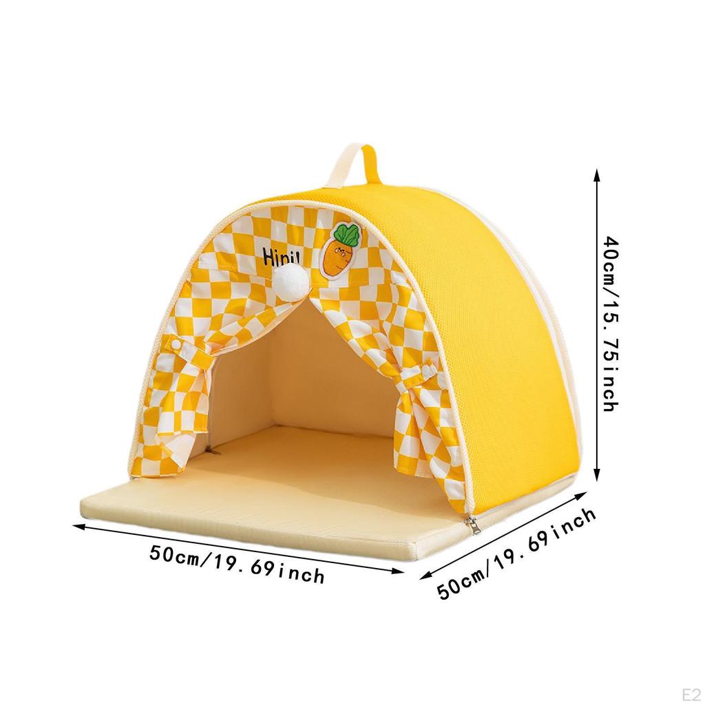 Pet Tent Cat Bed Spring and Summer Sofa Kittens Soft Indoor/Outdoor Puppy Cave Nest Kennel Cute