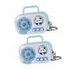 Mini registratore vocale in stile vintage, portachiavi, giocattolo, novità, regalo audio retrò portatile per bambini e adulti