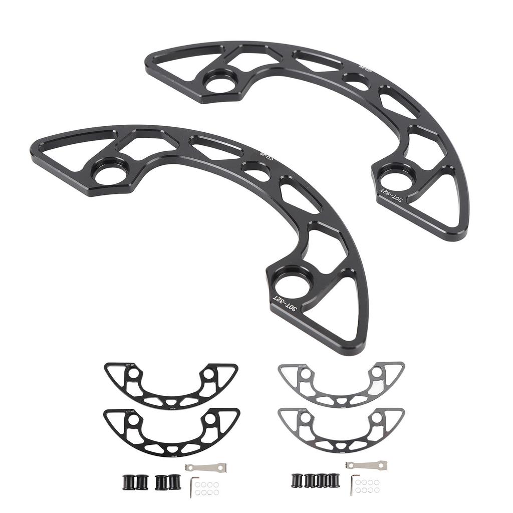 Kettenblattschutz Aluminiumlegierung Getrennter Kurbelsatz Kettenradschutzabdeckung für 30Z bis 32Z 104 BCD