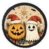 Pumpkin Ghost Santa Hat Halloween Christmas Tire Cover Durable Wheel Protector For Cars SUVs