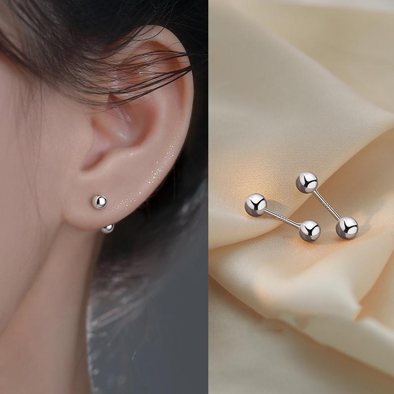 

IF ME элегантные серебряные серьги-гвоздики для женщин, хрустальный цветок, бабочка, кролик, звезда, луна, сердце, гипоаллергенные аксессуары, ювелирные изделия 12