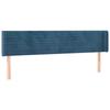 VidaXL LED Headboard Bedroom Furniture Double Bed Accessory Head of Bed Frame Interior Dark Blue 3123446