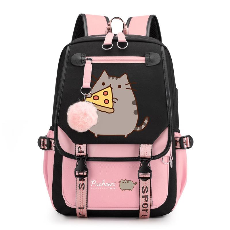 Cartoon Cute Printed School Bag Outdoor Travel Oxford Cloth Backpack