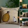 Painting S-Sam Toft Art Pillow Case Printed Brushed Fleece Pillow Baby Skin-Touch Eco-Friendly Dye-Sublimat