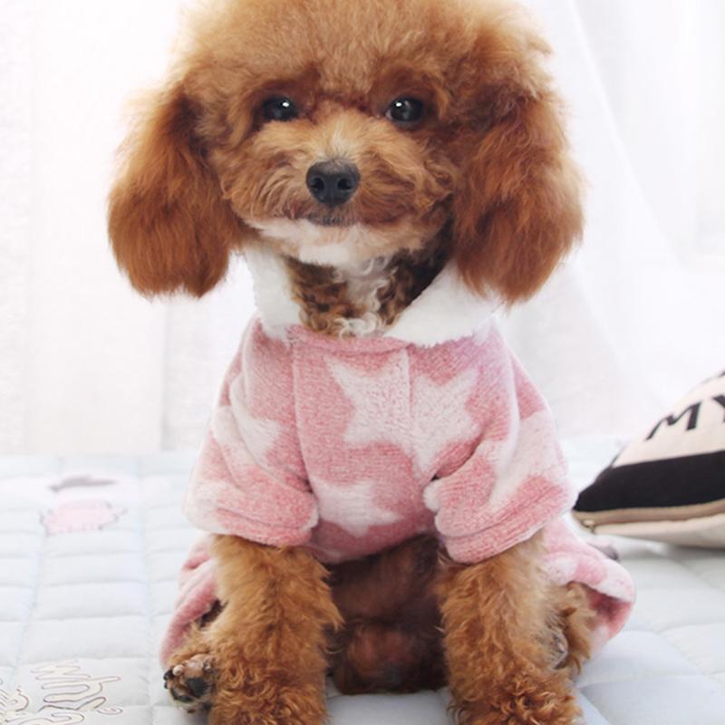 Autumn Winter Soft Fleece Pet Dog Pajamas Jumpsuit for Small Dogs Shih Tzu Yorkshire Puppy Cat Clothes Warm Pullover Pets Clothi