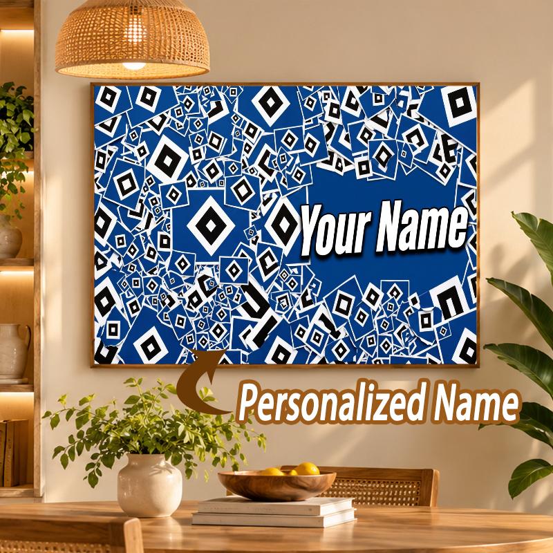 Custom Name Hamburger SV 5D Diamond Painting Personalized Full Drill Diamond Art Kit Gift