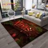 Alfombra con diseño de Papá Noel y árbol de Navidad para niños, regalo para el hogar, sala de estar, dormitorio, sofá, decoración, alfombrilla antideslizante