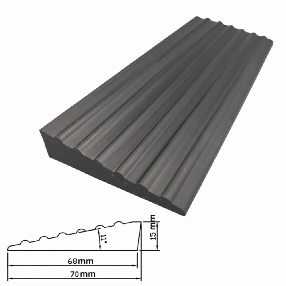 Universal Carpet To Tile Rise Threshold Ramps 60cm Self Adhesive Wheelchairs Ramps Soft PVC Home Steps Household