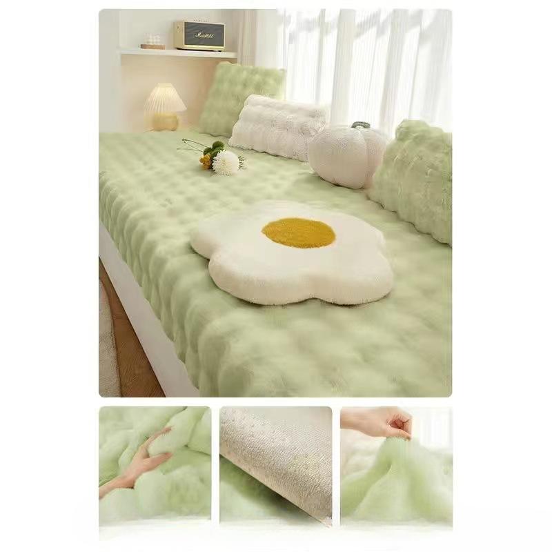 

Утолщенная плюшевая нескользящая подушка в виде кролика для спальни, подушка для окна, подушка для выступа, новая подушка в скандинавском стиле, балкон, татами 70*150cm