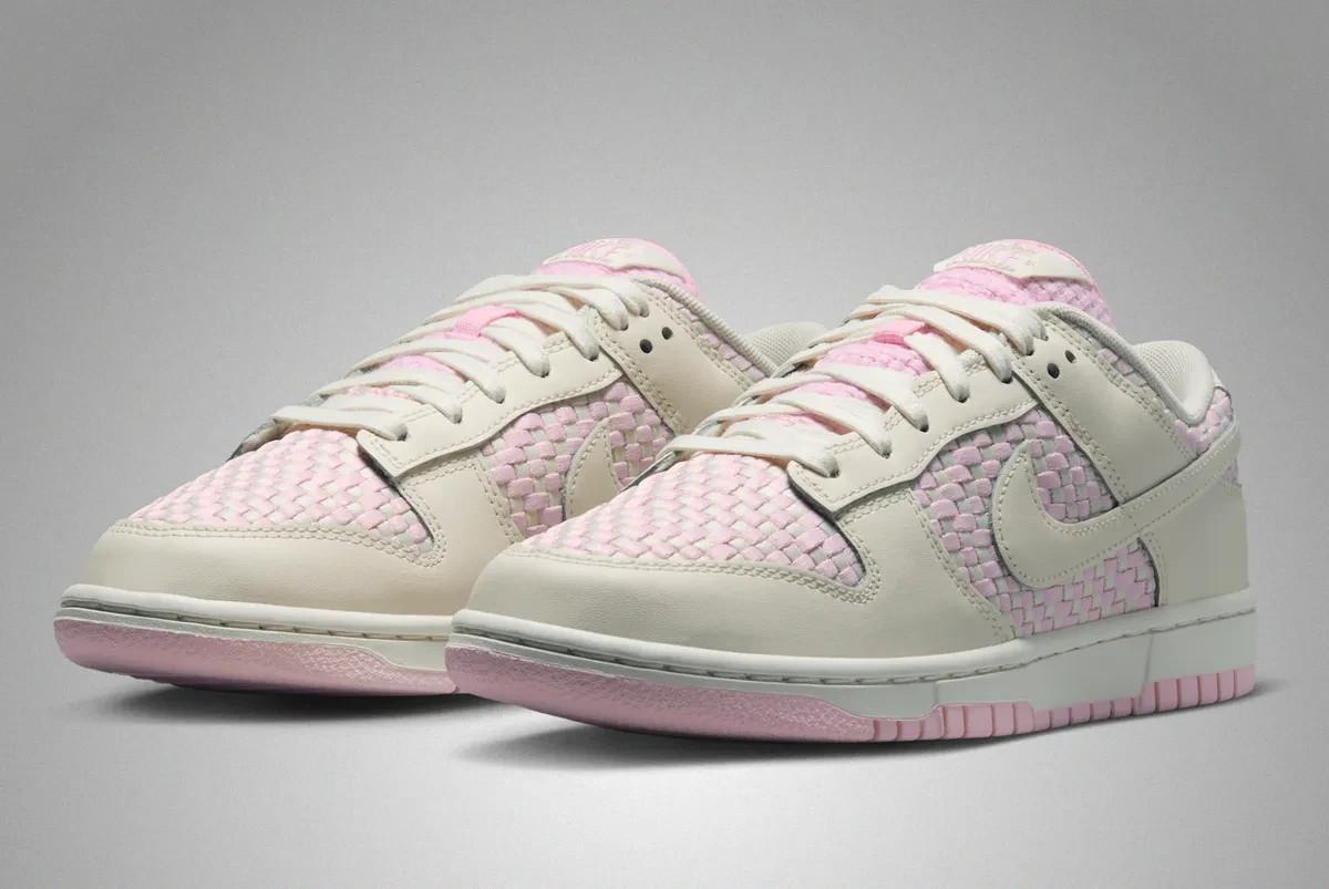 IH2476-600 Nike Dunk Low  Розовый пена/Парус  (Женский) 5
