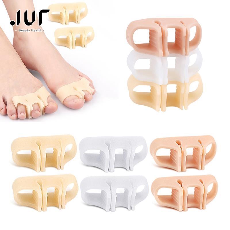1Pair Silicone Gel Thumb Corrector Bunion Foot Toe Hallux Valgus Protector Separator Finger Straightener Adjuster Foot Care Tool