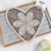 Champagne Apricot Heart Mesh Sequined Lace Lace Cloth Sticker Clothing Sweater Top Decorative Cloth Sticker Accessories