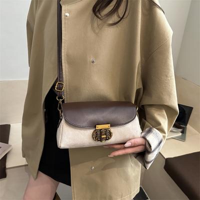 Korean Version of the Popular Niche Fashion Bag Women's New Simple and Versatile French Small Square Bag Feeling Messenger Bag