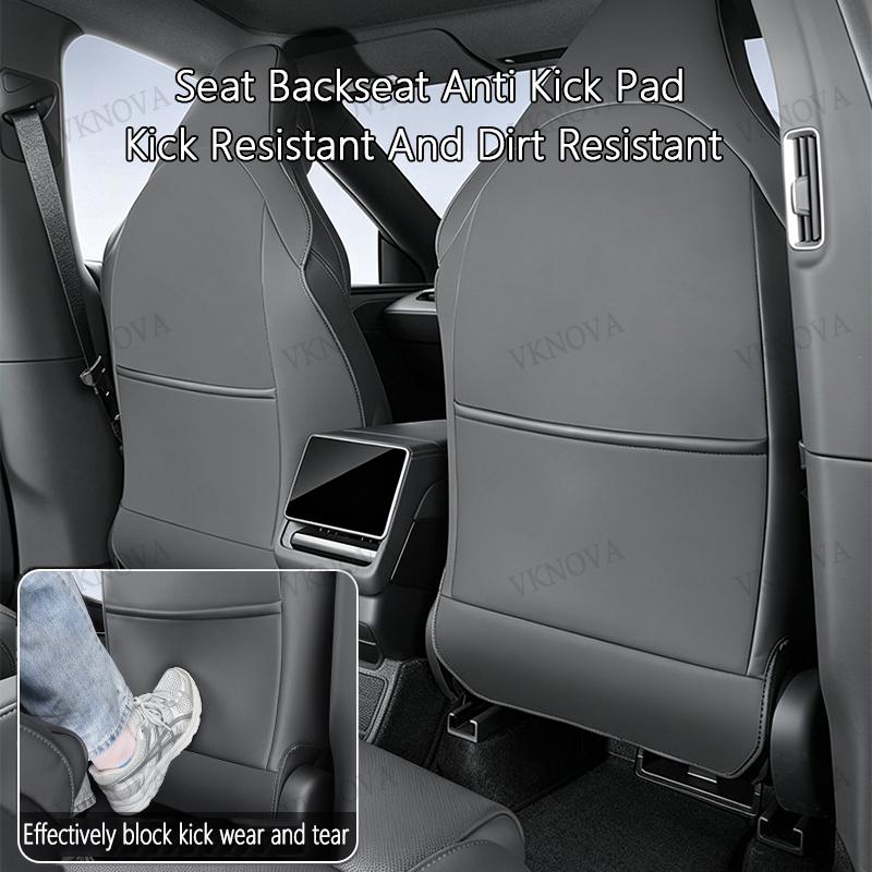 Car Seat Backrest Anti Kick Pad For Tesla New Model YL Six Seats 2026 Leather Full Surround Seat Back Anti Scratch Protector Mat