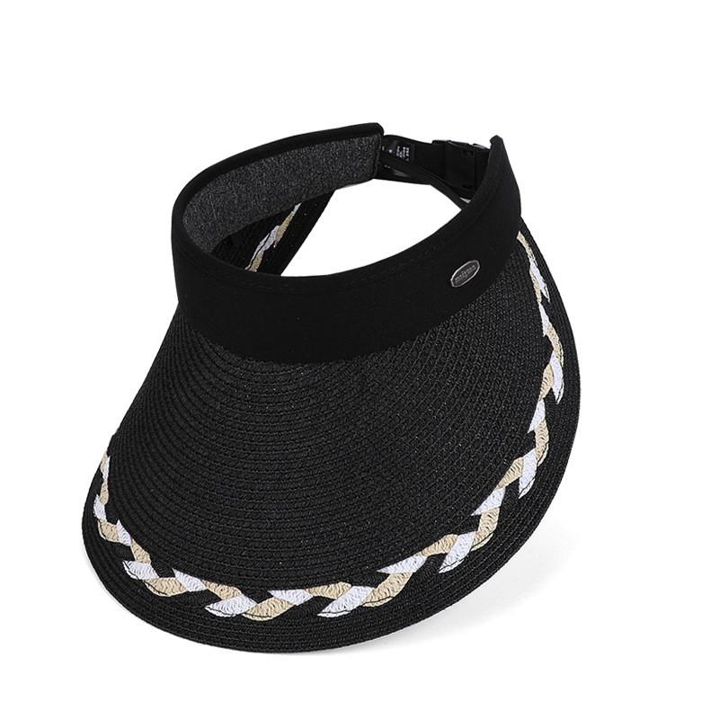 Summer Straw Hat With Wide Brim For Outdoor Sun Protection And Casual Style