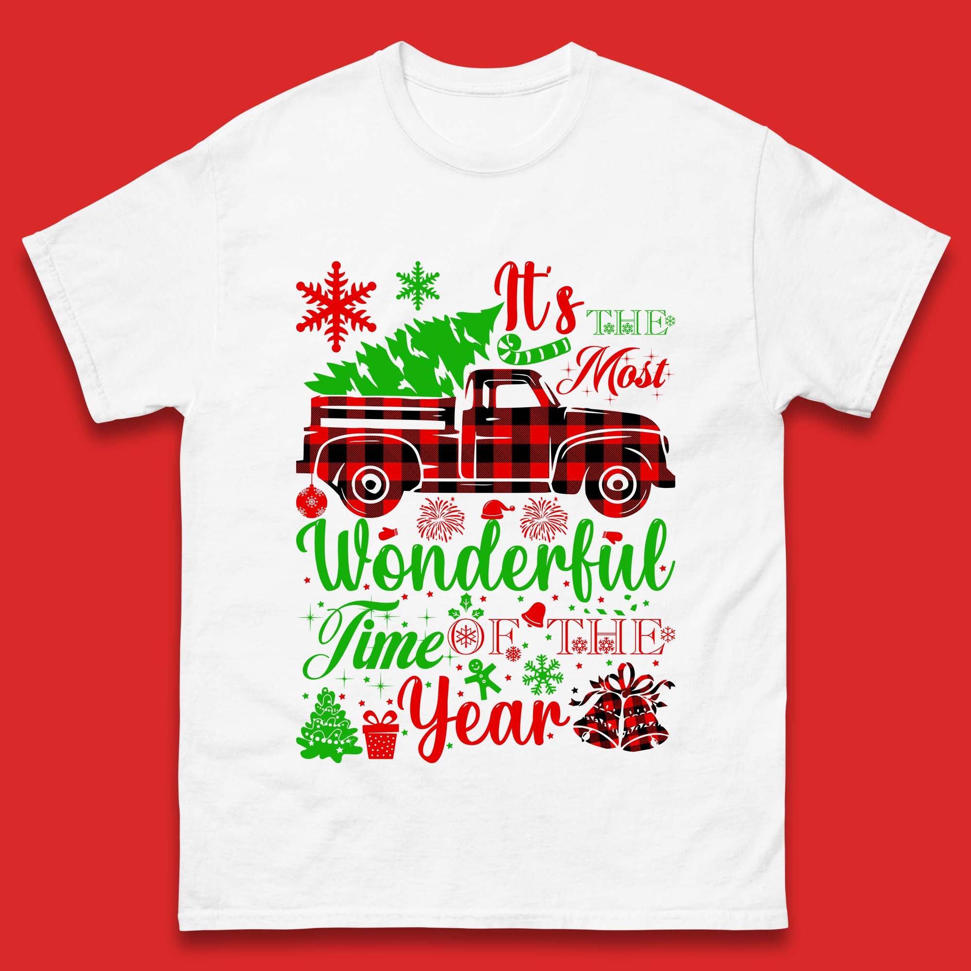 Wonderful Time Of The Year Christmas Mens T-Shirt Womens Tops Tees L