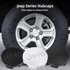 4 Pièces 55mm 63mm Cache-Moyeux Logo Jeep Cache-Centre de Roue de Voiture Pour Jeep Grand Cherokee Wrangler JK Gladiator Compass Renegade Patriot