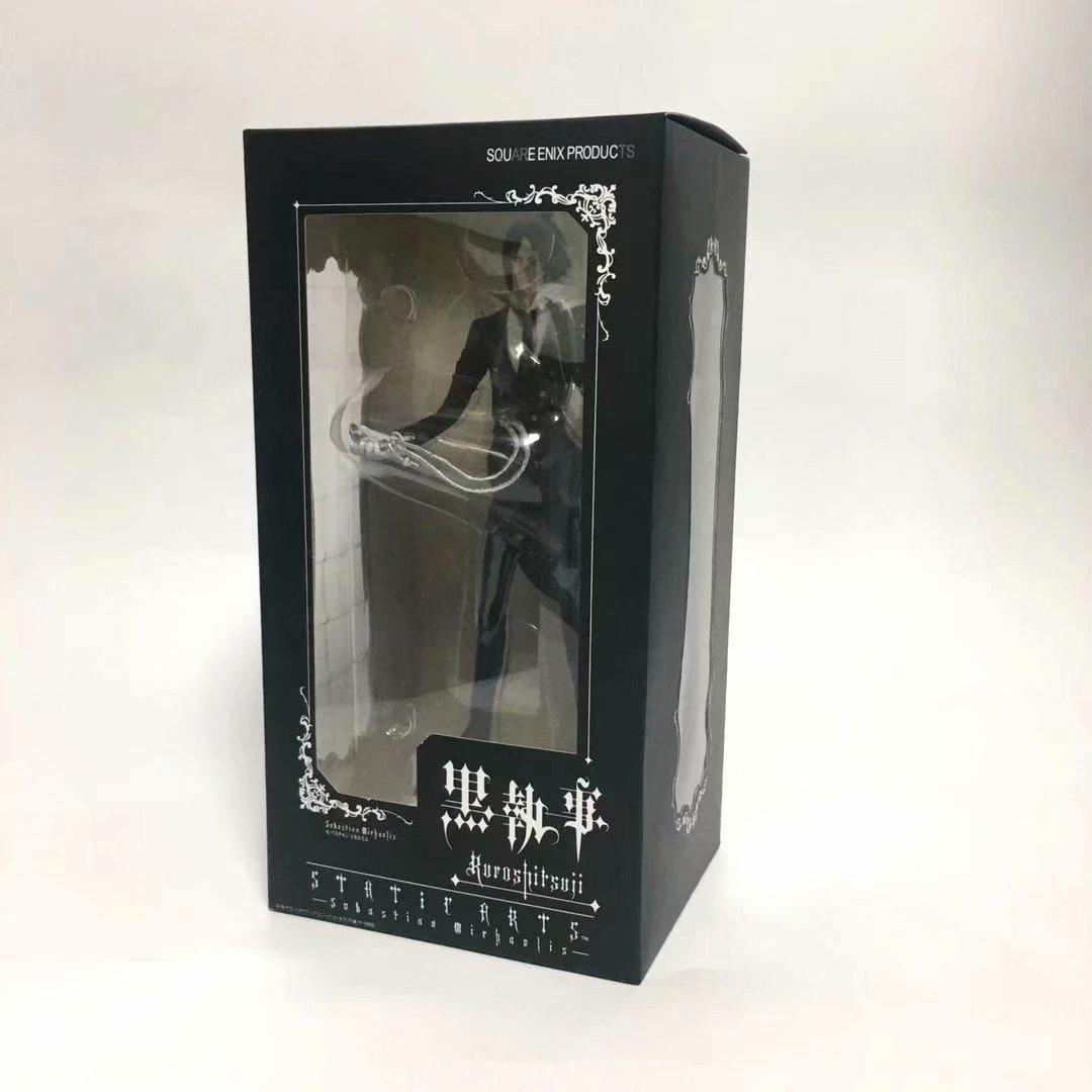

20CM Anime Black Butler Kuroshitsuji Sebastian Michaelis Figure 1/8 Animation Model Toy Present Set Action Figure PVC With box
