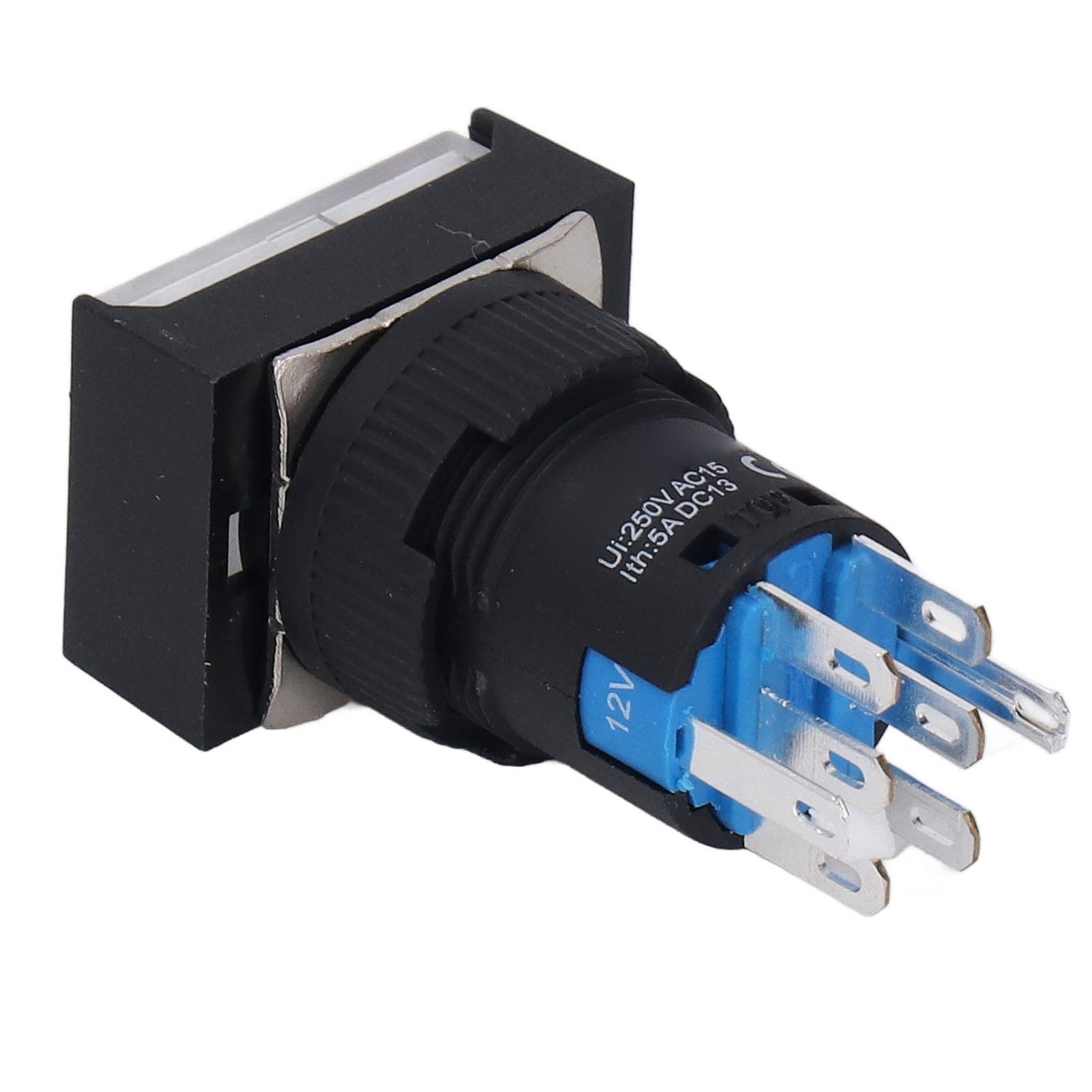 

Кнопочный переключатель мгновенного действия с шайбой ABS со встроенным индикатором для электробытовой техники