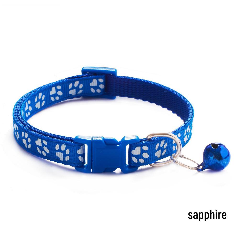 Mehrfarbiges Kätzchenhalsband mit Glöckchen & Hundemuster