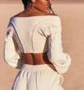 Oh Polly Bluza Damska Krótka Beżowa Casual 32 0A9G6_A* T3A
