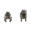Mini Antique Lion Incense Tray With Cover Animal Incense Holder  Home Decor