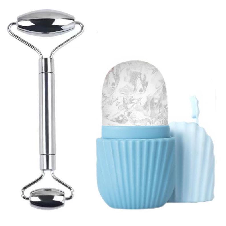 2Pcs  Ice Roller Set Face Massage RollerIce Face Roller Facial Skincare Lifting Contouring Facial Cleansing Skin Care Tools