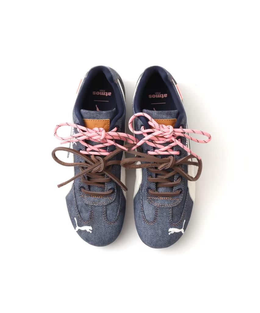 406918-01 atmos Pink Puma Speedcat Denim Dark Indigo Warm White (Men's)