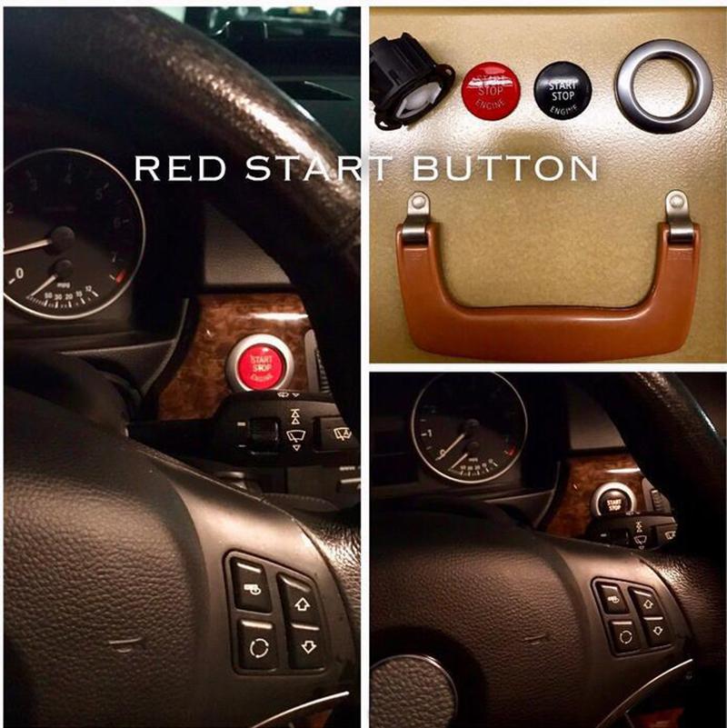 Car Engine START Button Replace Cover One Button Start Button for BMW E Chassis 320 520 525 3/5/7 Serises Ignition Switch Kit