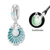 925 Silver Luminous Blue Ocean Series Octopus Starfish Charms Beads For Women Fit Bracelet DIY Jewelry Gifts