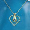 Niche Creative Color Quicksand Bottle Inlaid Zirconium Necklace Five-Pointed Star Love Fairy Tale Style Personality