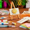 Magic Canvas Sponge DIY Creative Activity Bubble Drawing Pen 12 Colors Bubble Popcorn Drawing Pen for Creative Crafting