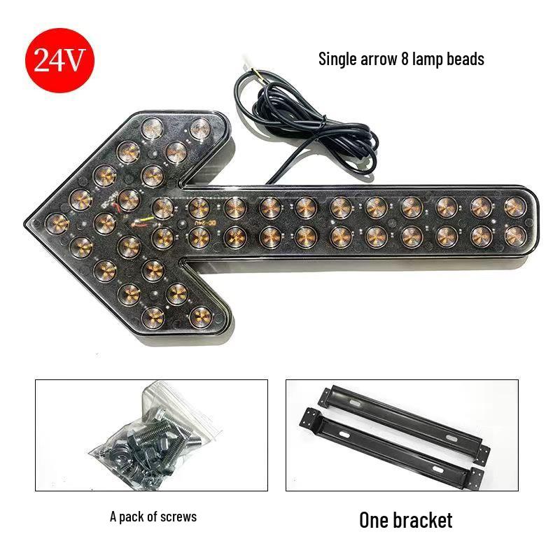 LED Bidirectional Arrow Indicator Light for Sprinkler Trucks - 12V/24V Warning & Turn Signal for Sanitation Vehicles