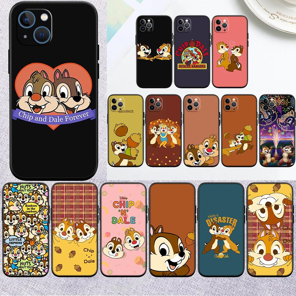 Nouvel étui de téléphone haut de gamme Chip 'n' Dale pour iPhone 16 15 14 13 Pro Max Plus Mini