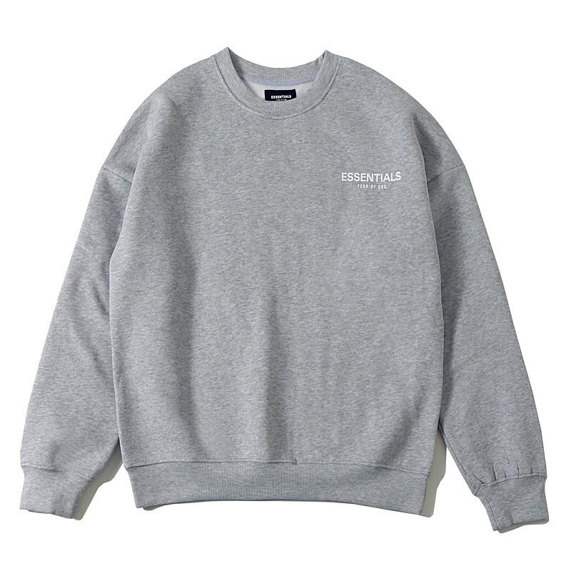 Essentials Streetwear Lielizmēra apaļas kakla piedurkņaina
